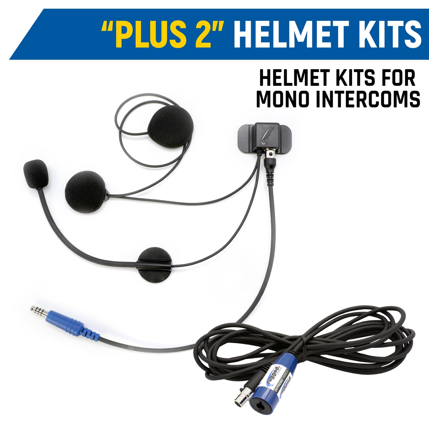 Rear Seat Expansion Kit with Helmet Kits or Headsets - Offroad Mono / AlphaBass Headset - Behind the Head