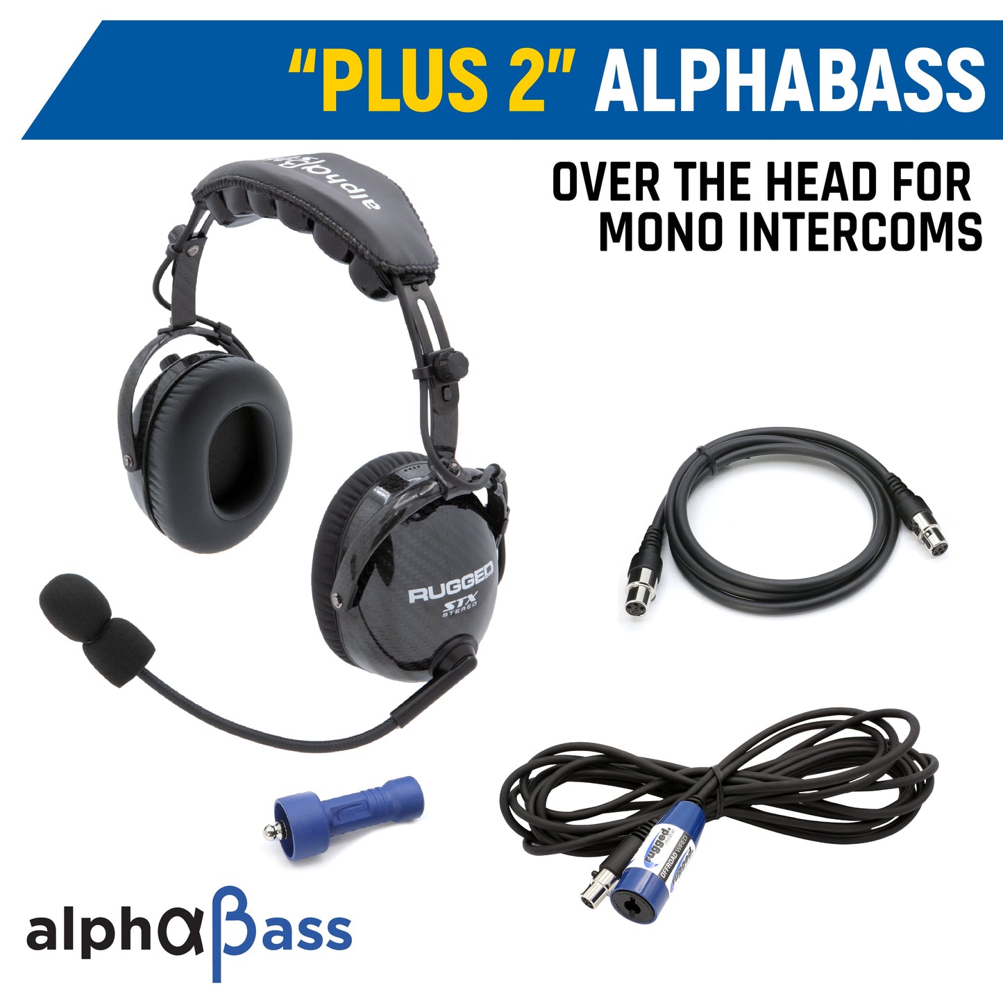 Rear Seat Expansion Kit with Helmet Kits or Headsets - Offroad Mono / Helmet Kit