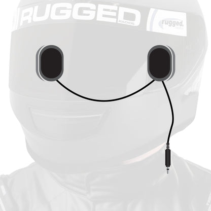 Alpha Audio Speaker Pods - Velcro Mounting and Gel Ear Pods - Stereo & Mono 3.5mm