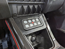 StayFlush Motorsports SFM ProR/XP 25 Auxbeam mount for off-road lighting, shown attached to a vehicle with lights installed.