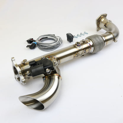 POLARIS RZR XP TURBO & TURBO S "SHOCKER" ELECTRIC SIDE DUMP EXHAUST