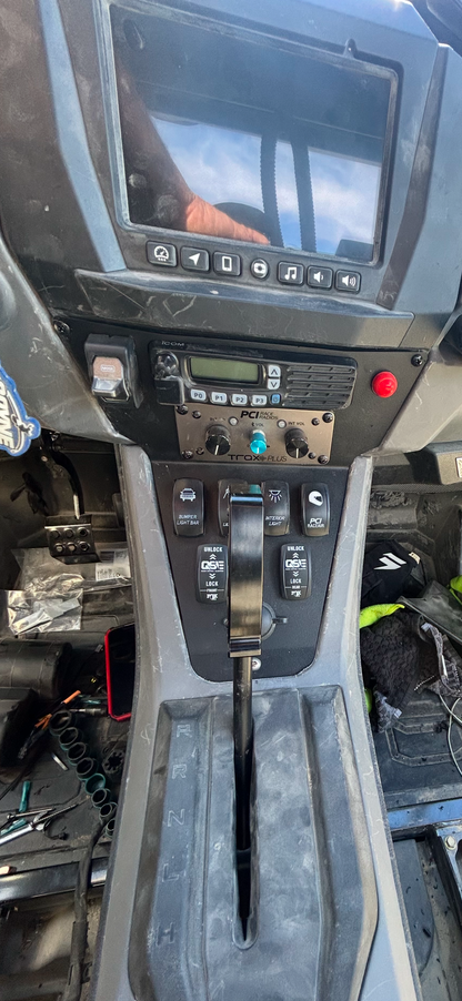 StayFlush Polaris ProR/XP Custom Console for Polaris off-road vehicles, featuring durable construction and sleek design.