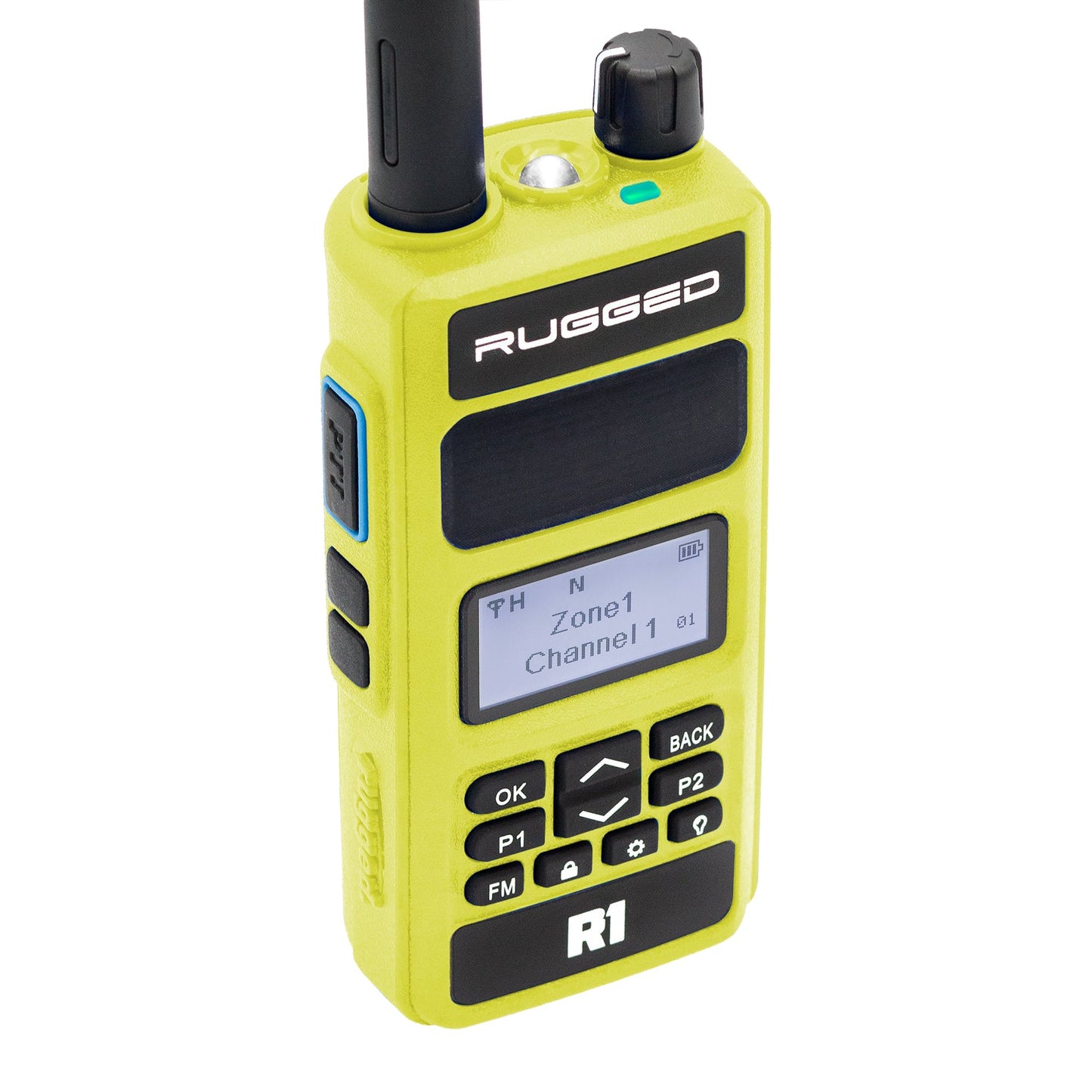 Rugged R1 - Business Band Two Way Handheld Radio - Digital and Analog - Safety Yellow