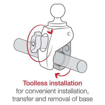 RAM Tough-Claw Small Clamp Base with Ball