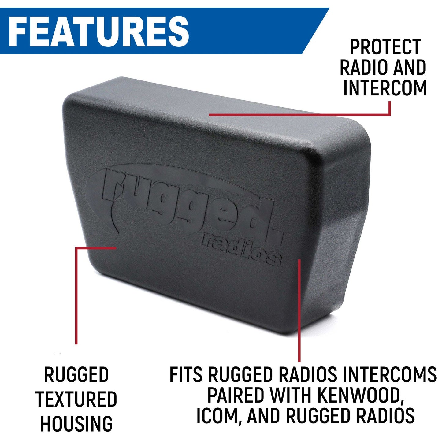 Magnetic Radio & Intercom Cover for Rugged Radios Multi Mount Insert