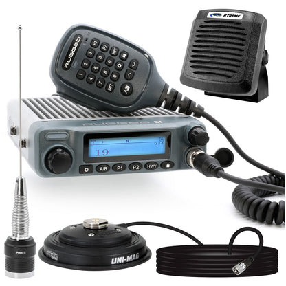Radio Kit Plus - Rugged G1 GMRS Mobile Radio with External Speaker