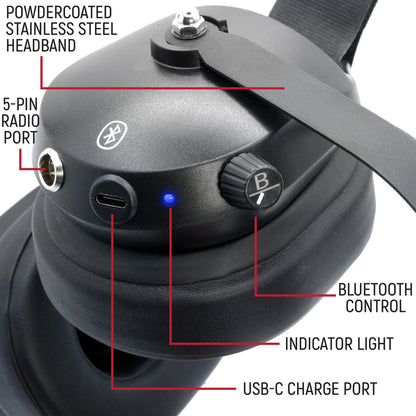 RW-H52 Bluetooth Headset for Cell Phones - 2-Way Radio Compatible