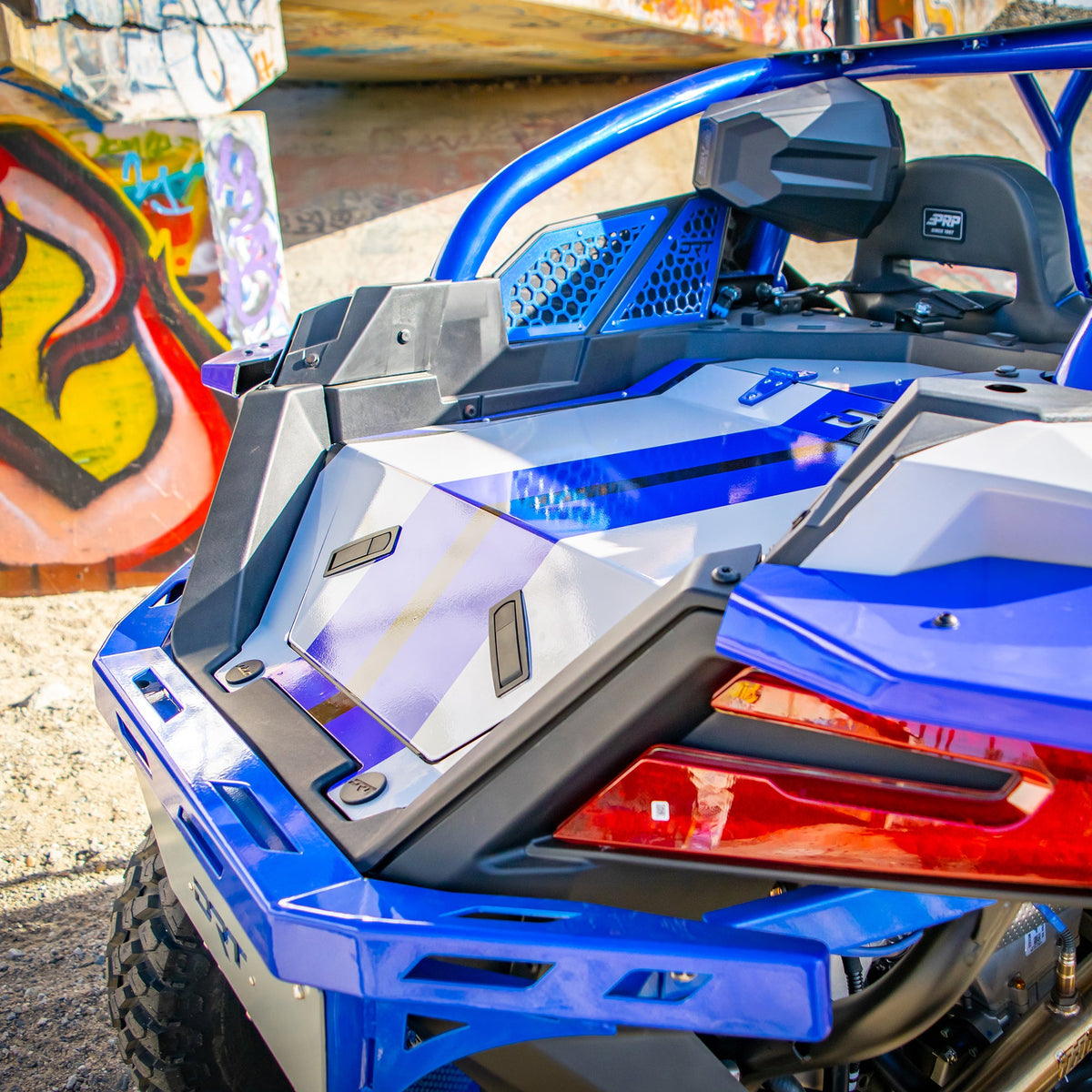 DRT RZR Pro XP / Turbo R 2020+ Aluminum Storage/Trunk Enclosure Blue