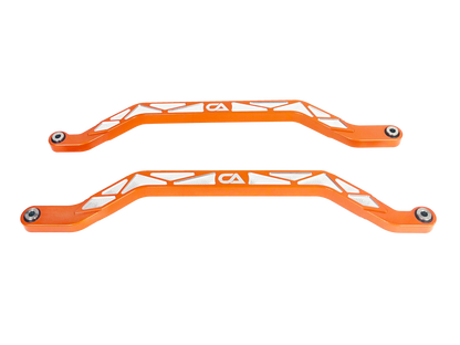 Our high clearance rods were designed with strength, dependability, and affordability all in mind. Our rods finish in the absolute largest rods on the market. We have a finished thickness of 1.25 inches throughout the entire center of the rod where it really counts, and a finished height of the rod at over 1.5 inches. Making these the absolute thickest rod on the market. Our rods also boast a full 3 INCHES OF ADDED GROUND CLEARANCE!! So take the washed out trail with confidence in mind.