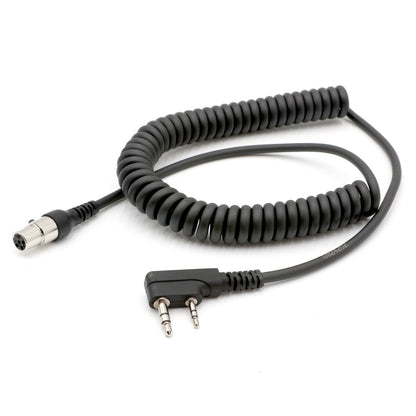 Rugged and Kenwood Handheld Radio - Headset Coil Cord