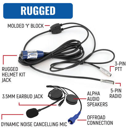 RUGGED Wired  Driver Only Communication Kit without Radio