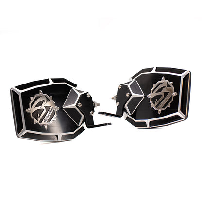 Navigator Mirrors With Light Brackets (M10-1.25 Threaded Ball Mount)