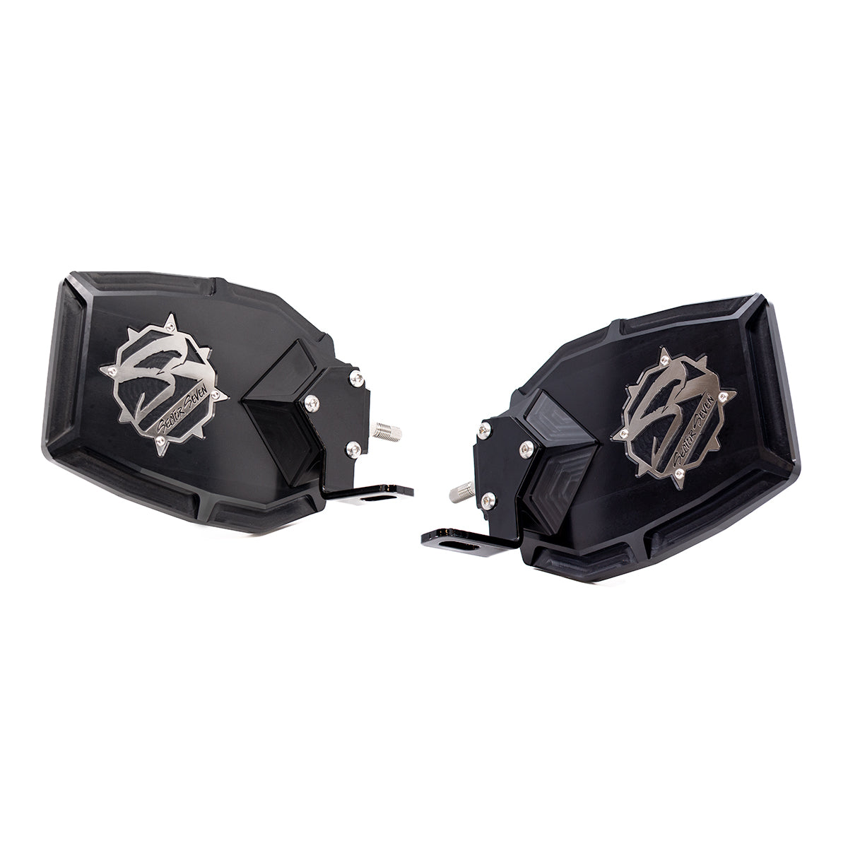 Stealth Navigator Mirrors w/ Light Brackets