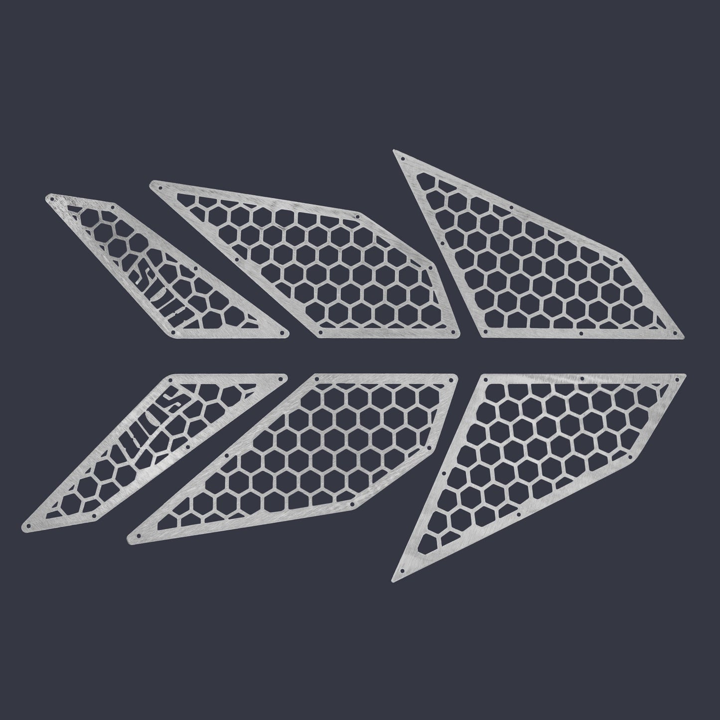 Polaris Pro XP/Pro R/Turbo R Bed Grille Kit (6 pc. kit)