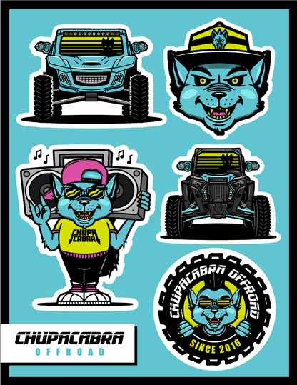 Chupacabra Offroad Sticker Sheet