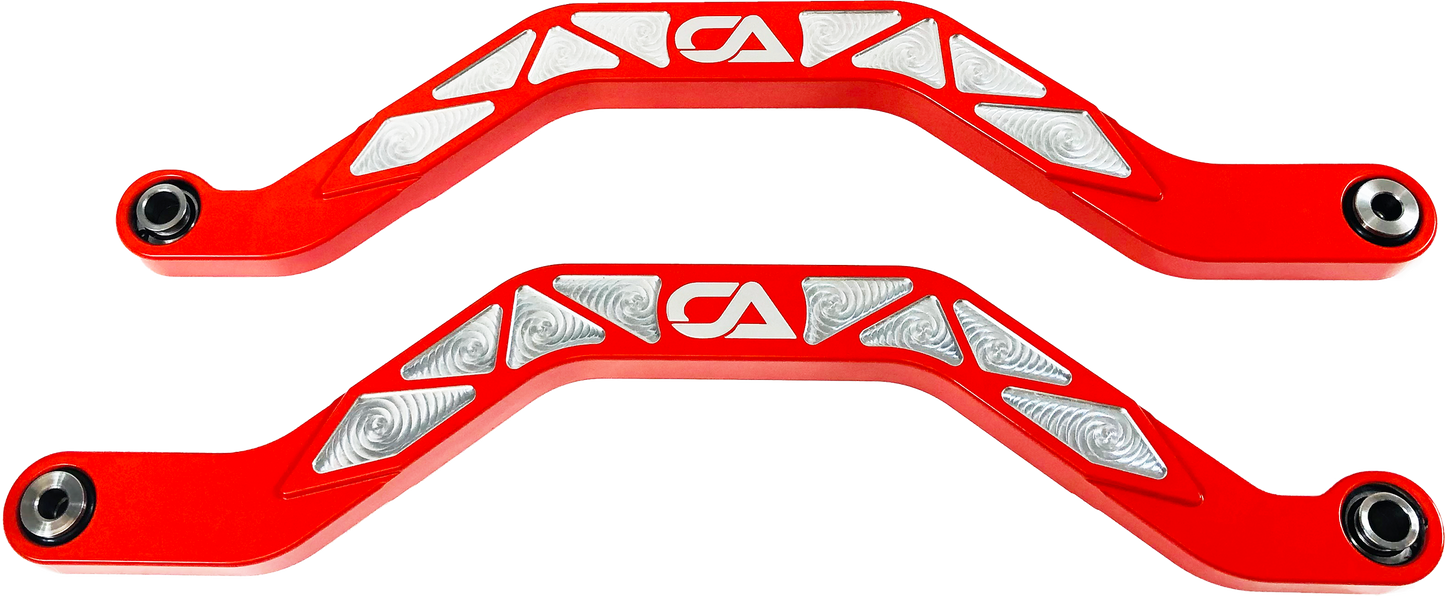 Our high clearance rods were designed with strength, dependability, and affordability all in mind. Our rods finish in the absolute largest rods on the market. We have a finished thickness of 1.25 inches throughout the entire center of the rod where it really counts, and a finished height of the rod at over 1.5 inches. Making these the absolute thickest rod on the market. Our rods also boast a full 3 INCHES OF ADDED GROUND CLEARANCE!! So take the washed out trail with confidence in mind.