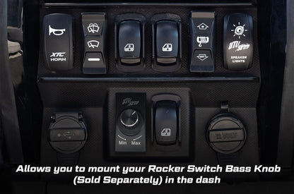 Polaris Ranger 1500 Bass Knob Extension with Sub Out / UTVS-JBL-RC-OUT-TO-RKR-BASS