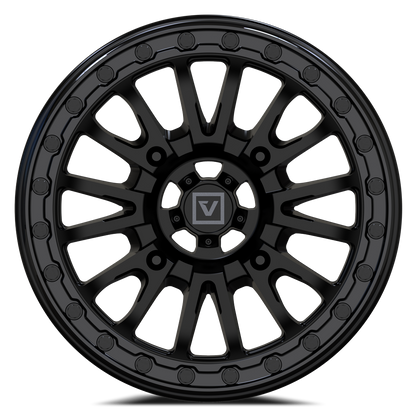 V16 BEADLOCK 15X8 -12MM 4X156 SATIN BLACK