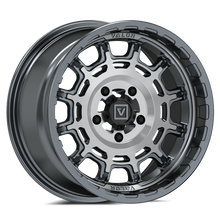V17 15X8 +10MM 5X114.3 BRUSHED GUNMETAL