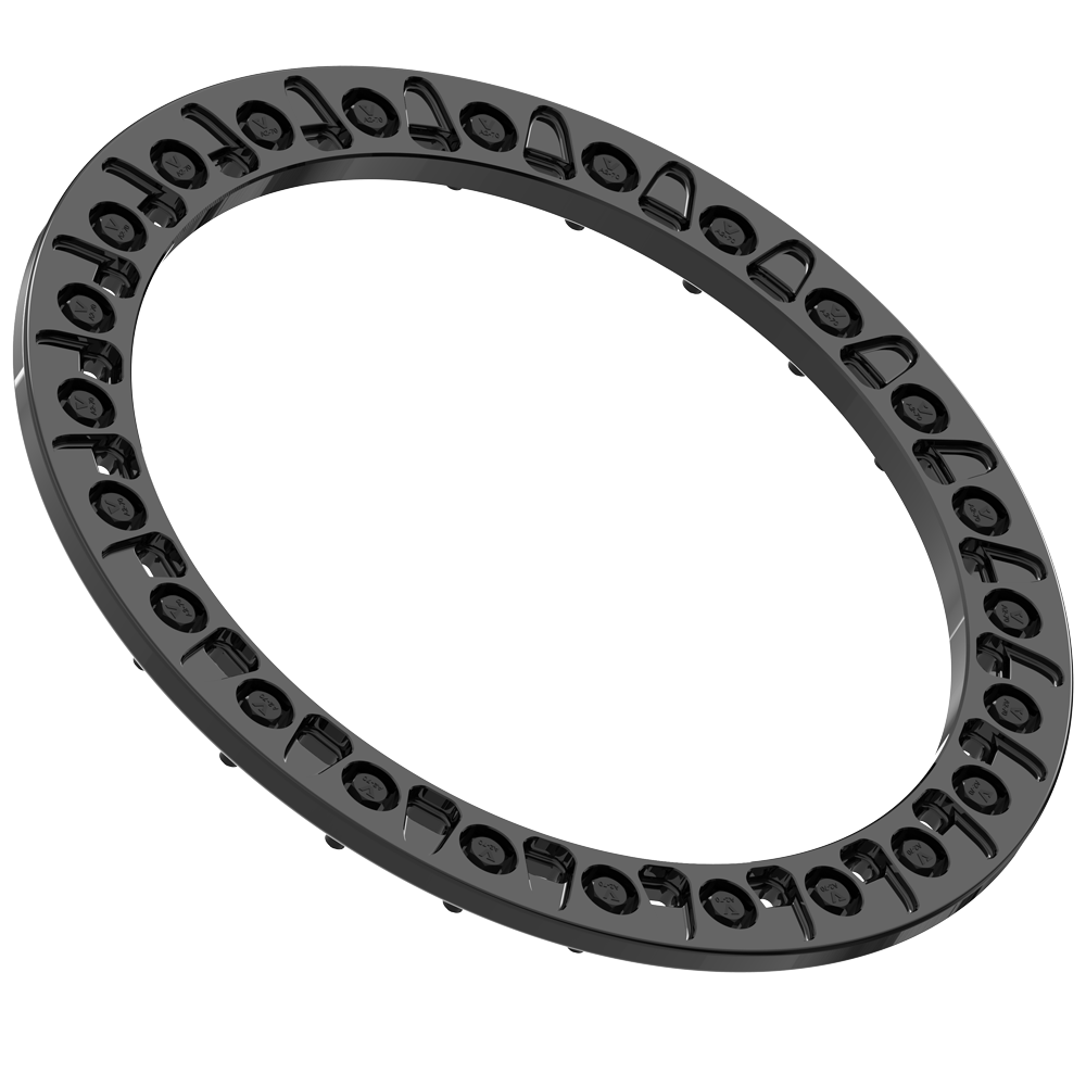 15" VBR30 BEADLOCK RING - GLOSS BLACK