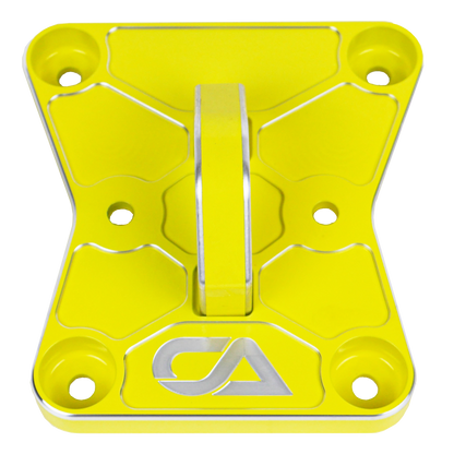 CA Tech Pull Plate  3D scanned for perfect fitment and machined from 6061 aluminum with a finished thickness of 1" for maximum durability, the new 2022 Can-Am X3 pull plate is easy to install and built to last a lifetime.   OEM color matching ensures all CA Tech parts will pair perfectly with your build. 
