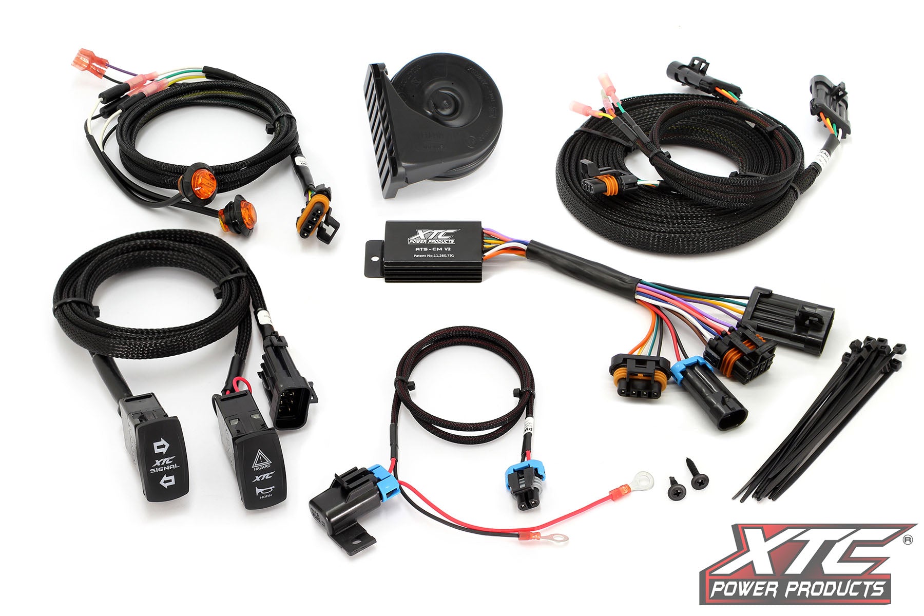 Universal Self-Canceling Turn Signal System with Horn Includes OEM Interface Wires