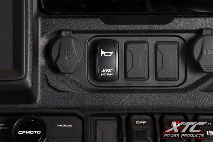 CFMOTO UFORCE U10 Pro Plug and Play Horn Kit with Blue LED Lit Rocker Switch