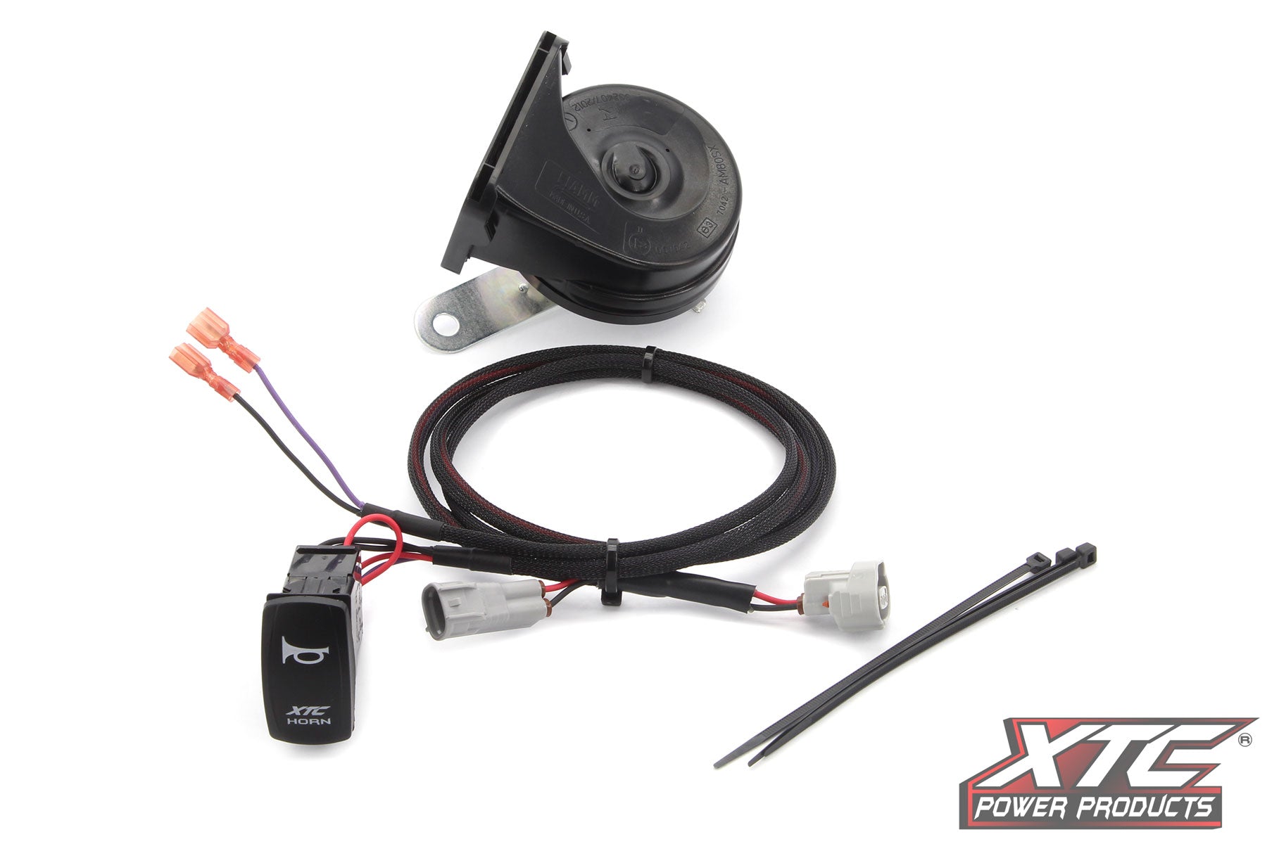 Honda Pioneer Plug and Play Horn Kit with Laser Engraved Blue Lit Rocker Switch