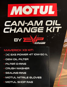 Can-Am X3 Dune and Trail 10W50 Oil Change Kit