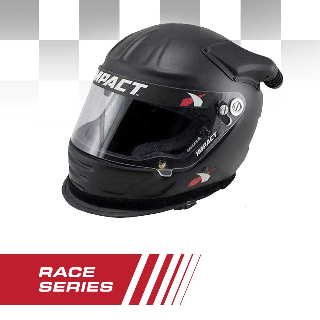 Impact RACE Offset Air Draft OS20 Helmet With OFFROAD Wired Helmet Kit - Small