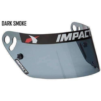 Impact Racing Helmet Shield - Light Smoke