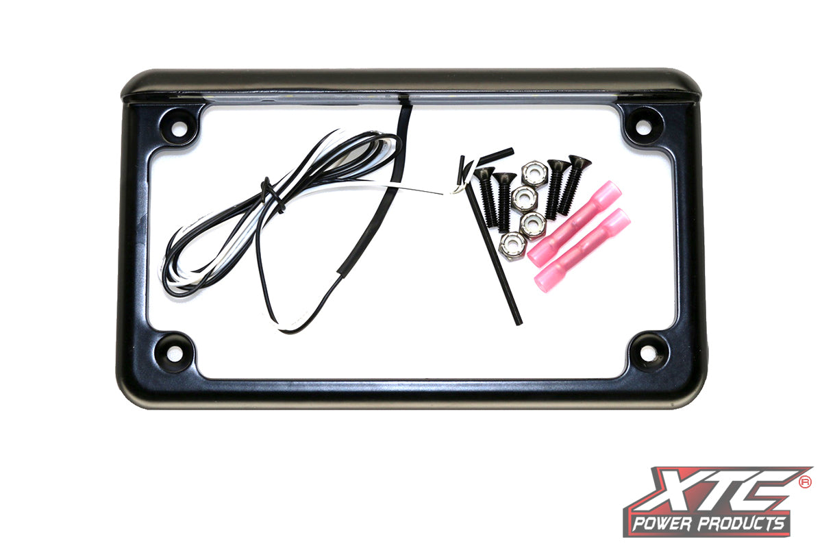 UTV or Motorcycle 6" Led License Plate Frame