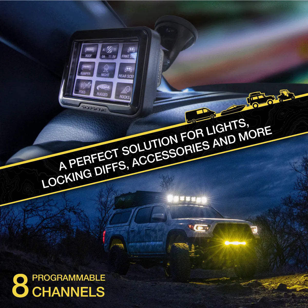 Scosche M8RIX - Power Management System with Touchscreen Control Panel - CLEARANCE