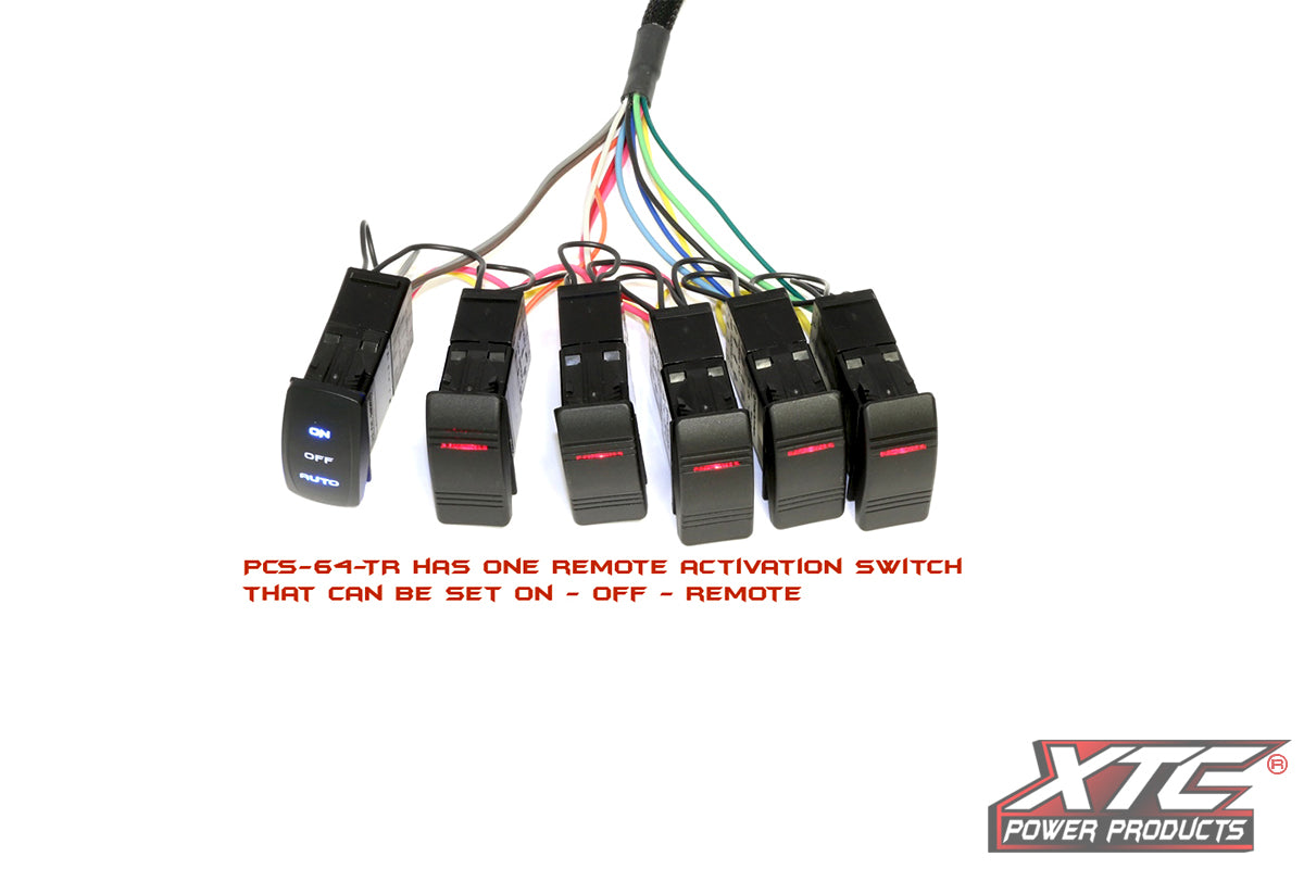 Universal Truck and Jeep 6 Switch Power Control System with On/Off/Auto Switch