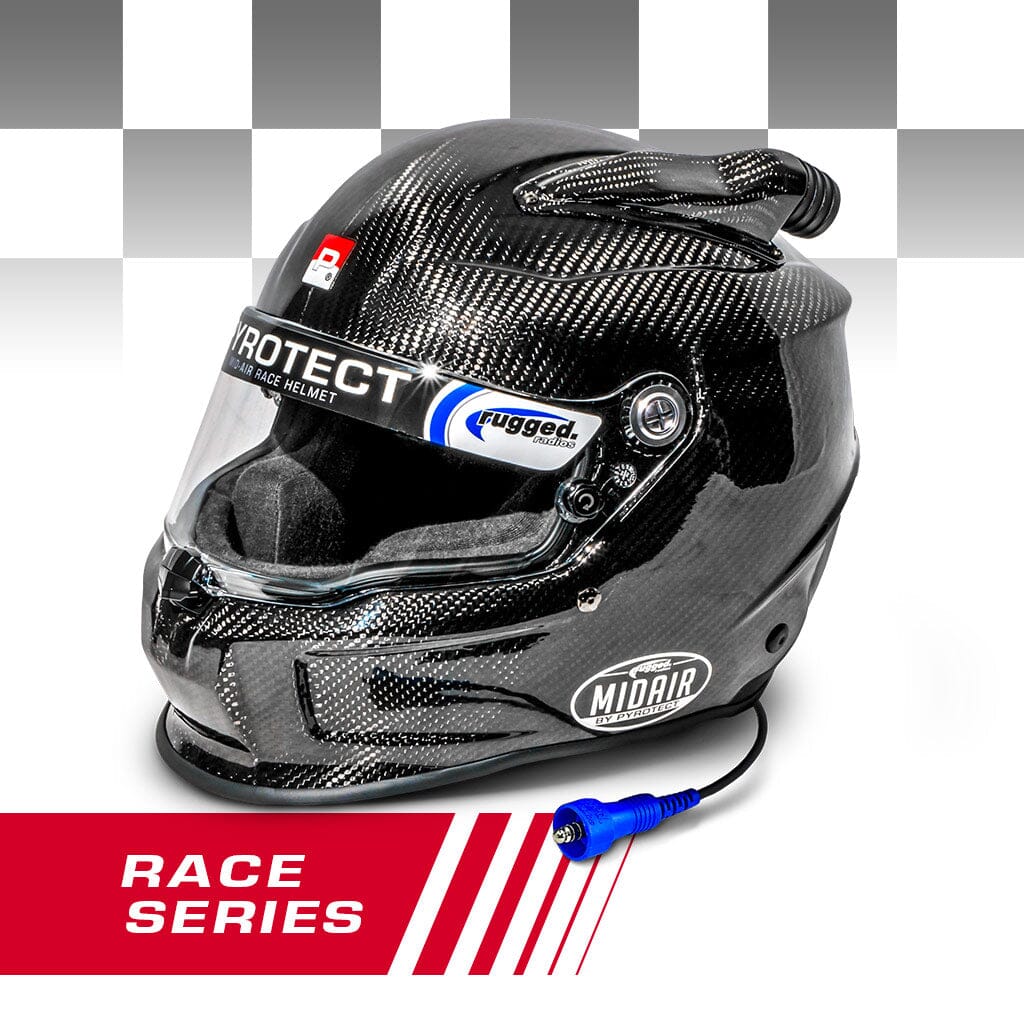 Pyrotect RACE Pro Airflow Mid Forced Air 3K Carbon SA2020 Wired OFFROAD - Medium