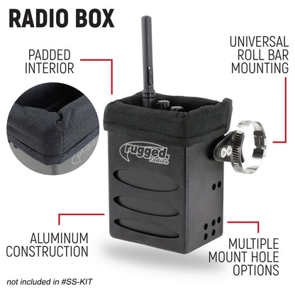 RUGGED Wired Driver Only Communication Kit with R1 Radio - Kit with Earbuds