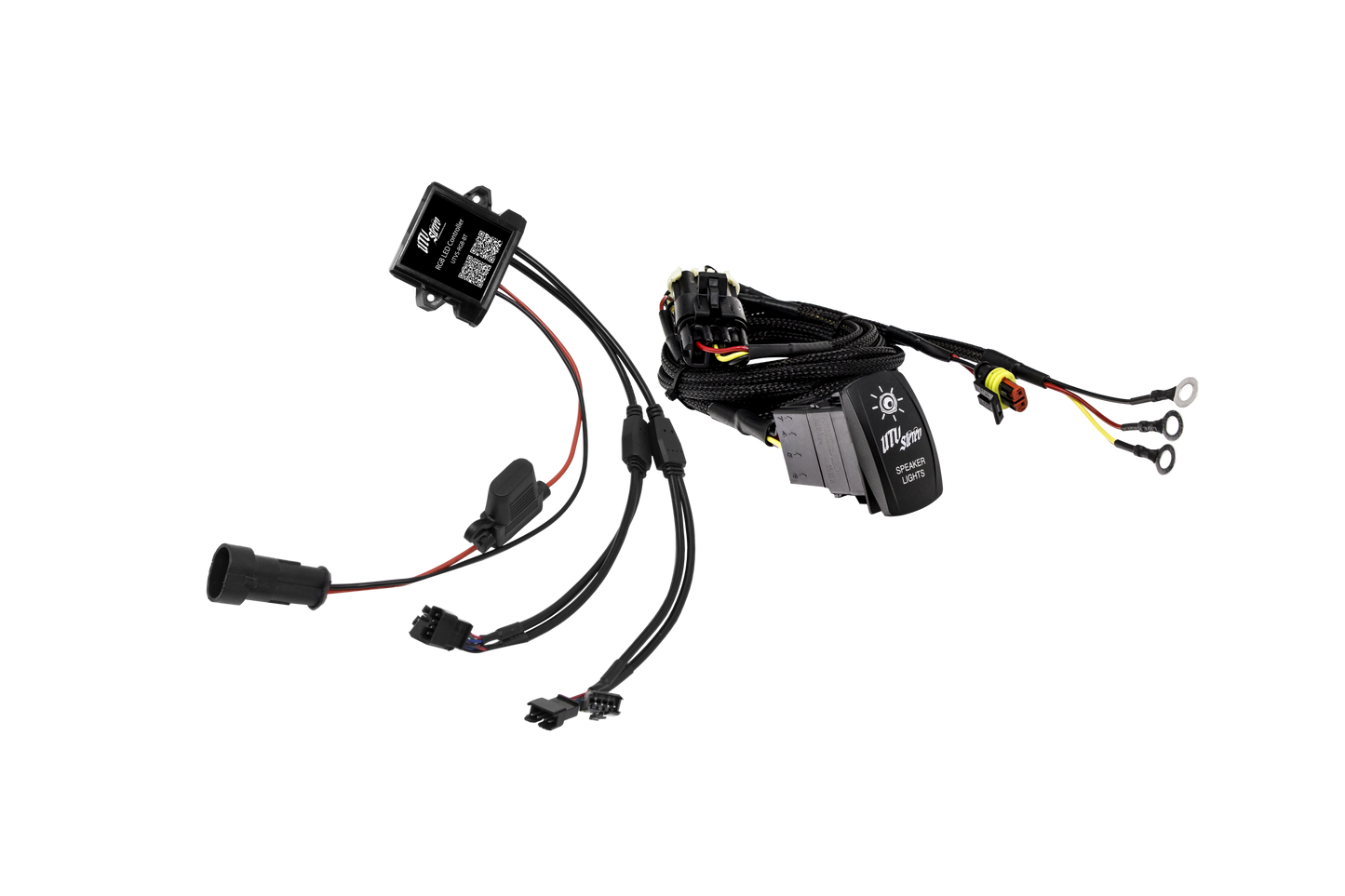 8" RGB LED Speaker Rings (Pair) | UTVS-8LSR