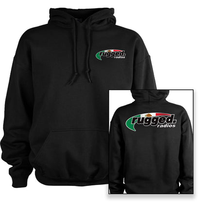 Rugged Radios MEXICAN FLAG Pullover Hoodie - Black - MD