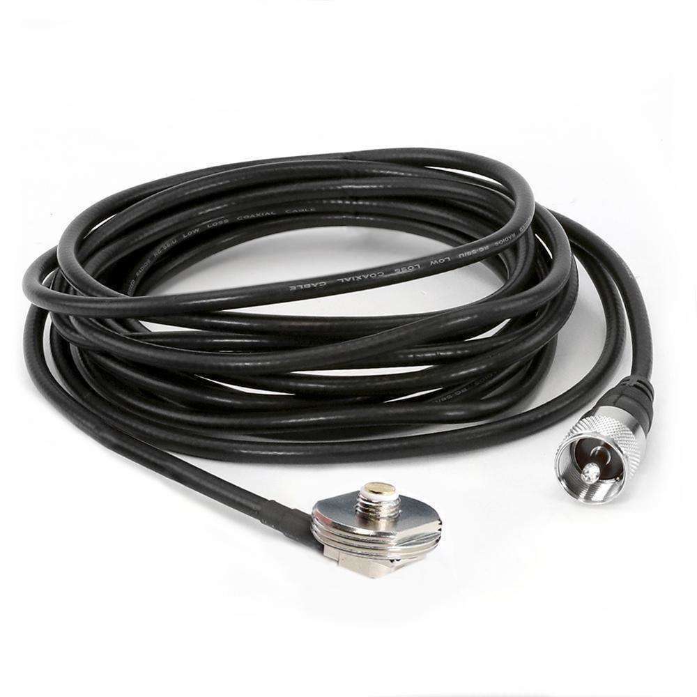 Antenna Coax Cable with 3/8 NMO Mount - 13 Feet