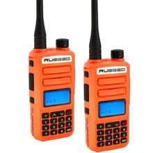 2 Pack - Rugged GMR2 PLUS - GMRS and FRS Two Way Handheld Radios - Safety Yellow