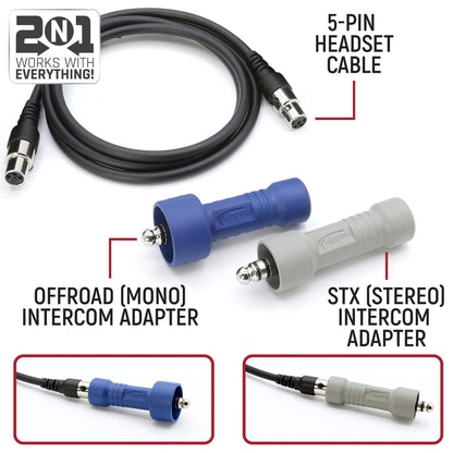 AlphaBass Carbon Fiber Stereo Headset with Bass Boost and Volume Control (OTH and BTH) - Behind The Head