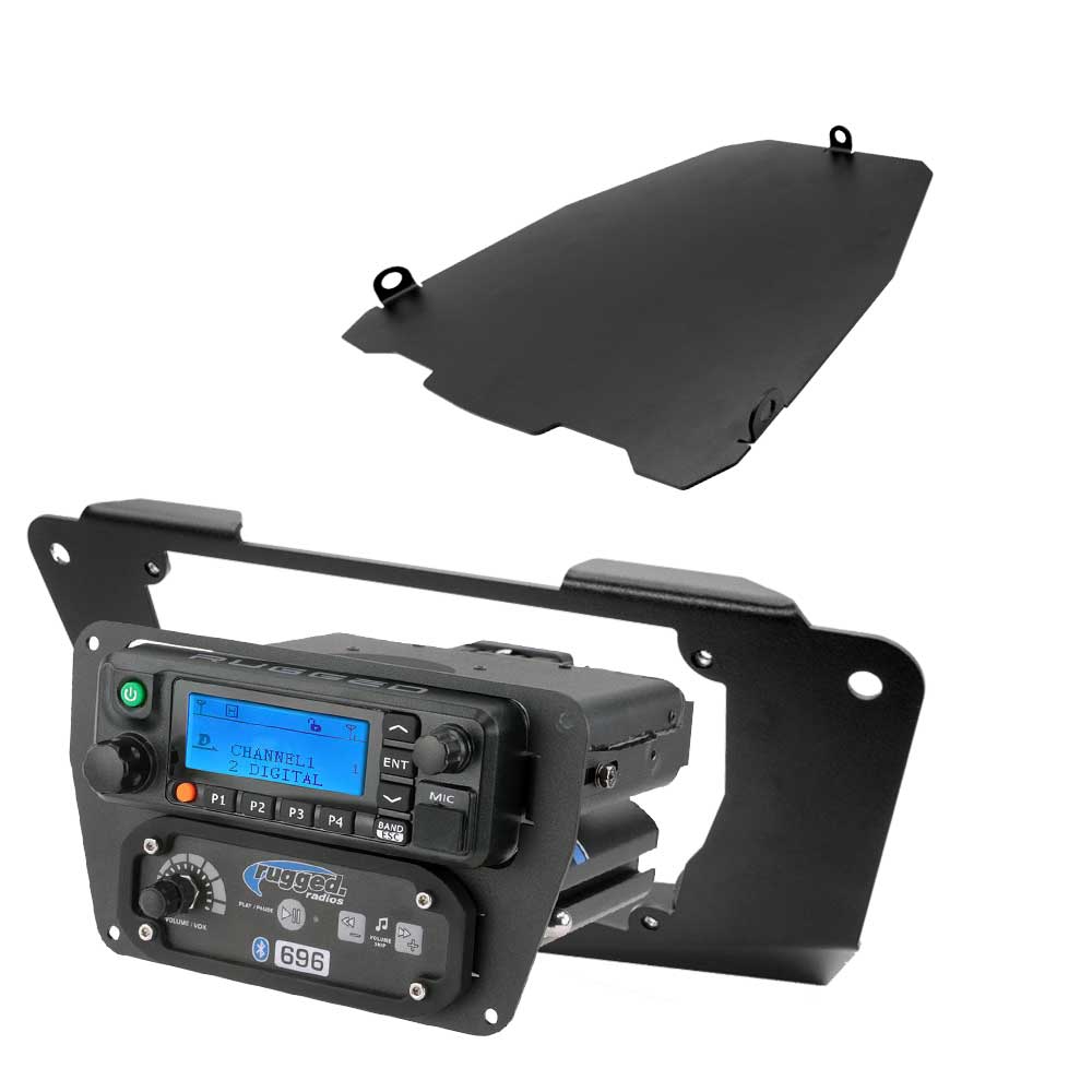 Can-Am Commander and Maverick - Glove Box Multi-Mount Kit for Rugged UTV Radios and Intercoms - Rugged GMR25 / ABM25
