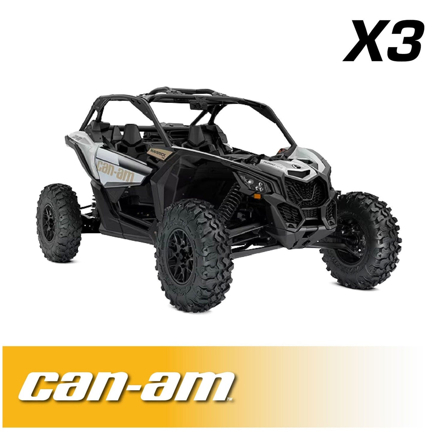 Can-Am Maverick X3 Complete Communication Kit with Bluetooth Intercom and 2-Way Radio - 696 PLUS / M1 VHF Business Band / Top Mount