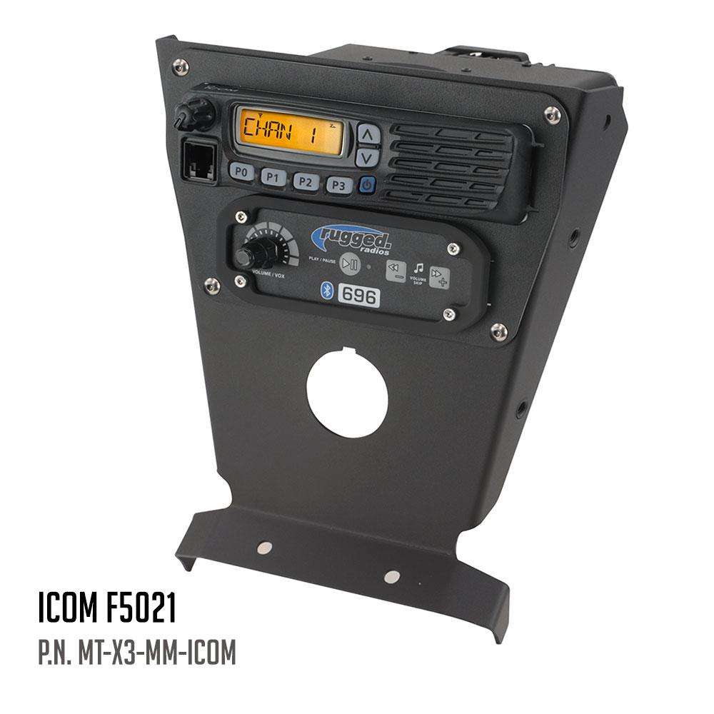 Can-Am X3 Multi Mount Kit for Rugged UTV Intercoms and Radios - Kenwood TK7360
