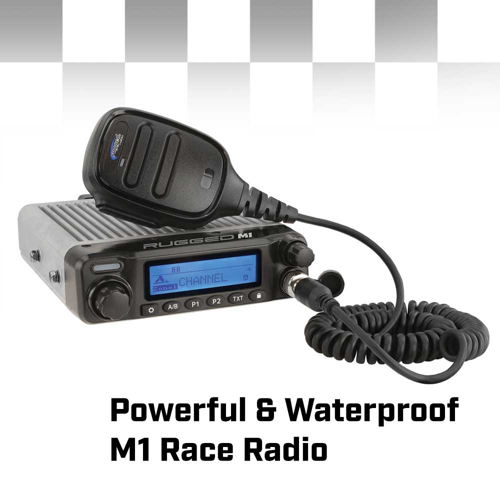 COMPLETE RACE KIT - Rugged RACE SERIES Communication Kit with M1 Radio and 6100 Intercom - With DSP Chips