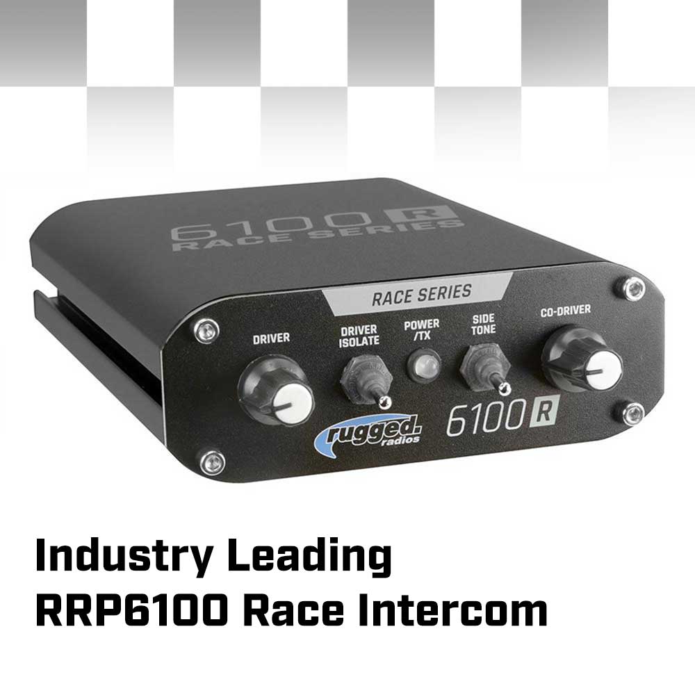 COMPLETE RACE KIT - Rugged RACE SERIES Communication Kit with M1 Radio and 6100 Intercom - With DSP Chips