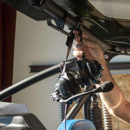 Dual Headset Hanger with Bar Mount - 1.80  Inches Tube Diameter