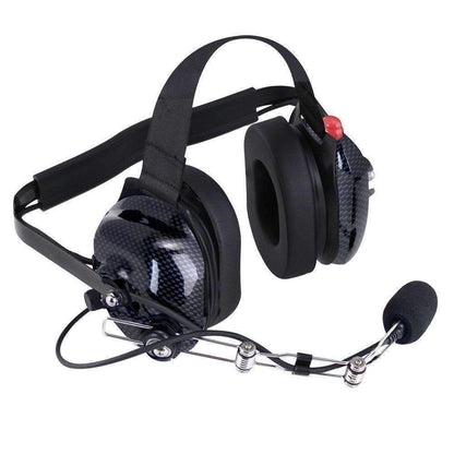 H42 Behind the Head (BTH) Headset for 2-Way Radios - Carbon Fiber