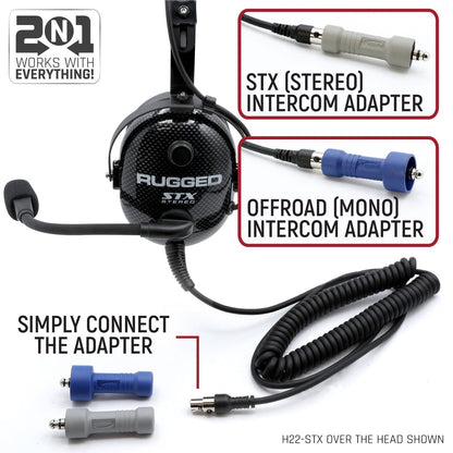 ULTIMATE Alpha Audio Stereo Headset with Volume Control (OTH and BTH) - Over The Head