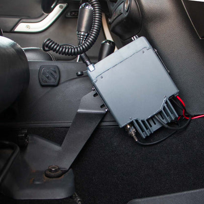 Mobile Radio Mount for Jeep Wrangler JK 2 Door and JKU 4 Door